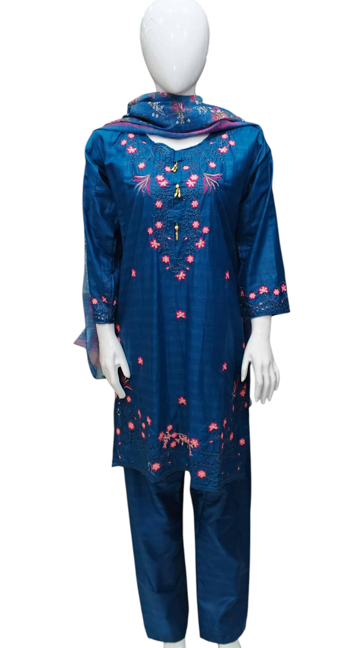 Doriya Lawn 3pc Boring Embroided Suit