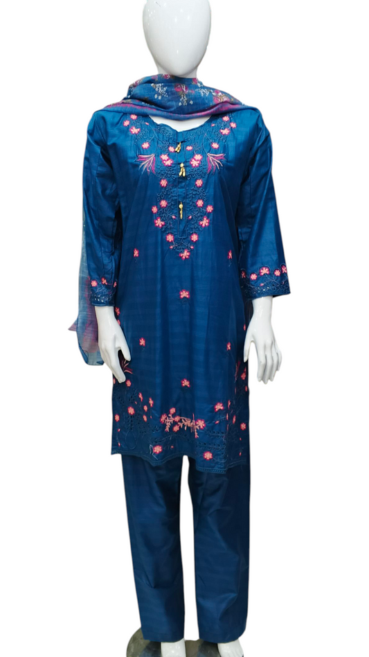 Doriya Lawn 3pc Boring Embroided Suit
