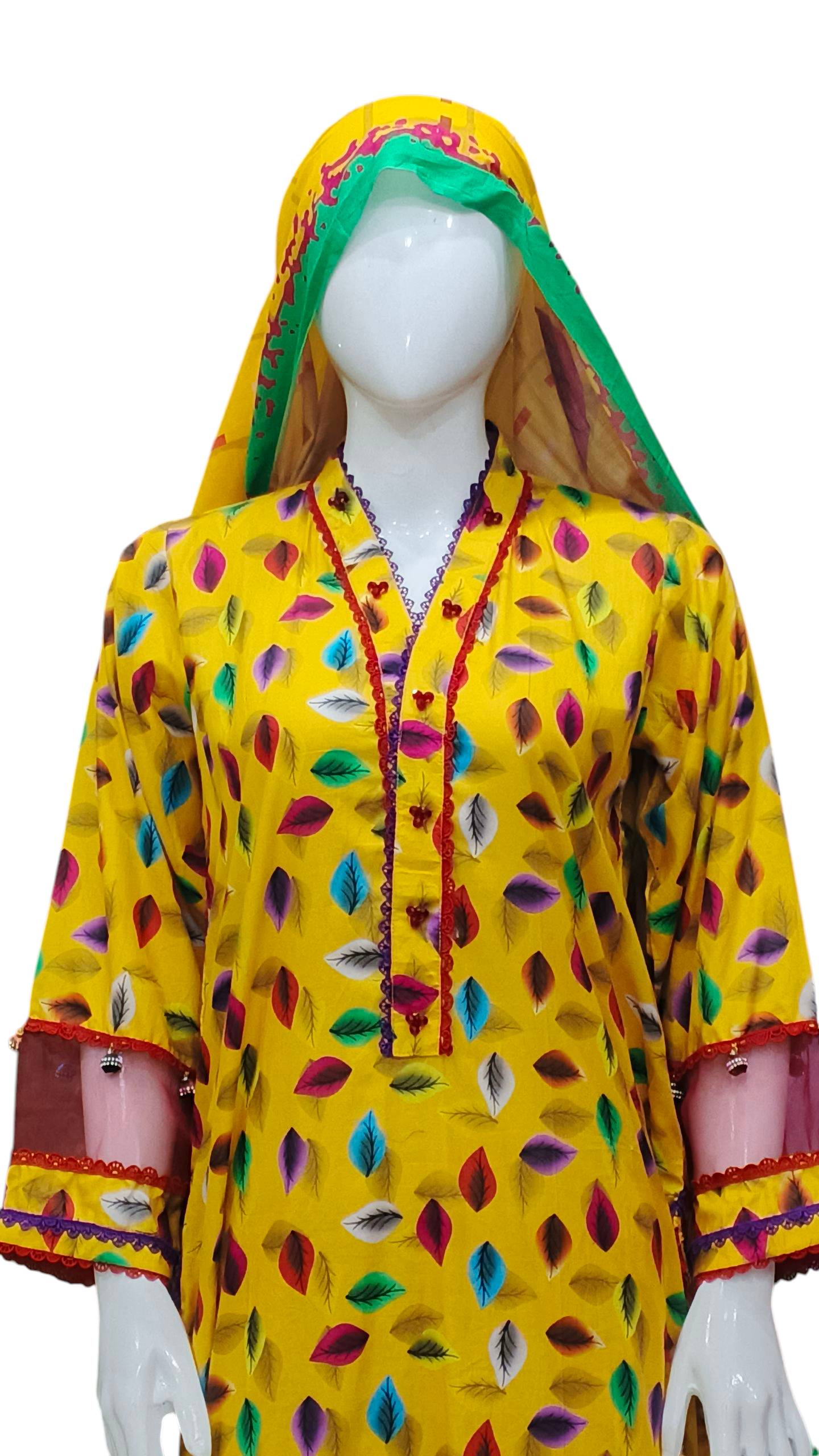 Bareeze Lawn Organza With Laces Stitching Farsgi Shalwar 3pc Suit
