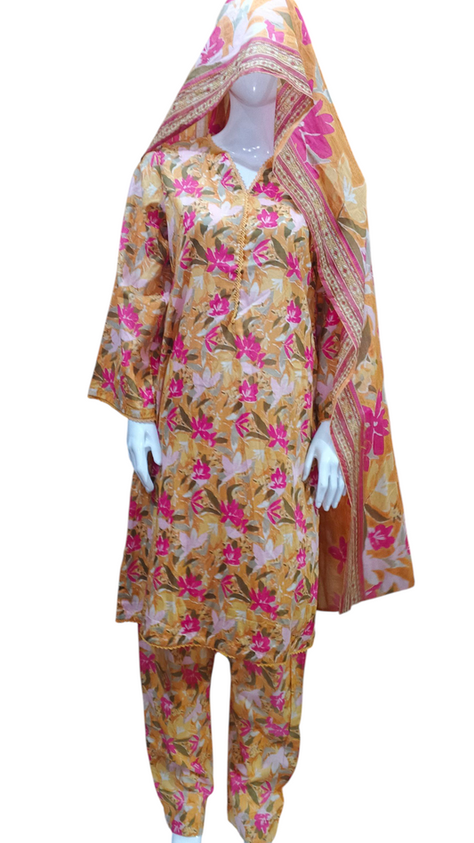 Binsaeed Lawn 3 pc Printed Suit